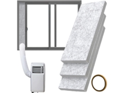 Kit De Aire Acondicionado Portátil Para Ventana, Paneles De Espuma Aislante – Portátil Aislant