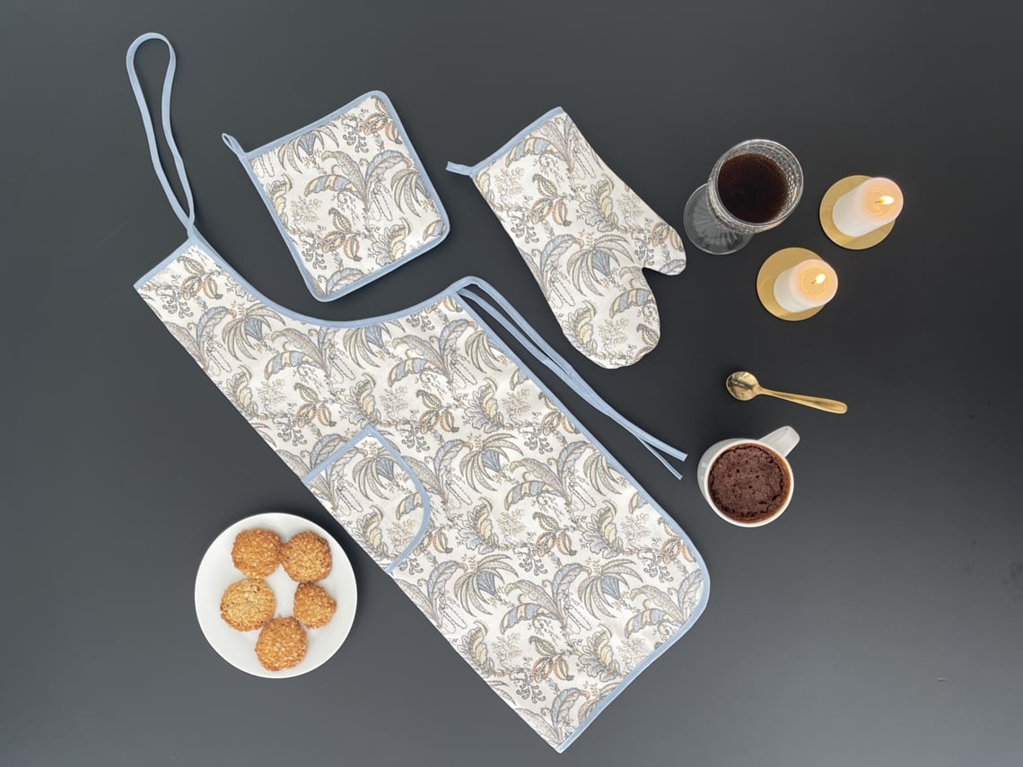 Conjunto De Delantal ILMH BY I LOVE MY HOME 3 Piezas - Estampado Cornucopias