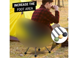Fundas para patas de silla de camping Moon, protección de goma, 4 unidades