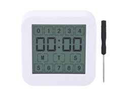 Temporizador Digital Multifuncional Con Cuenta Atrás Y Pantalla Táctil, Que Incluye Medición De Temperatura Y Humedad.