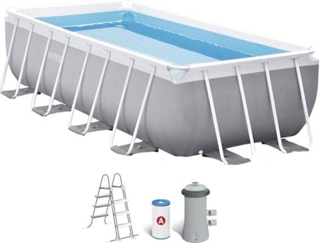 Piscina Tubular INTEX 26788 (com Bomba - 6836 L - 200x100cm)