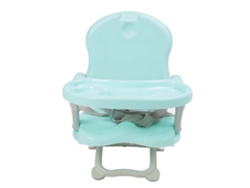 Silla De Comedor Plegable Portátil Para Bebés Con Plato Ajustable Y Extraíble - Verde