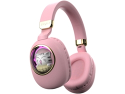 Auriculares Bluetooth inalámbricos con cancelación de Ruido para niños con micrófono para iPad Kindle Tablet Viajes Rosa YEMAESRE