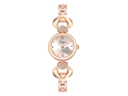 Relógio Feminino De Moda Pulseira Pu Movimento De Quartzo Relógio Estudante (vermelho Rosa)