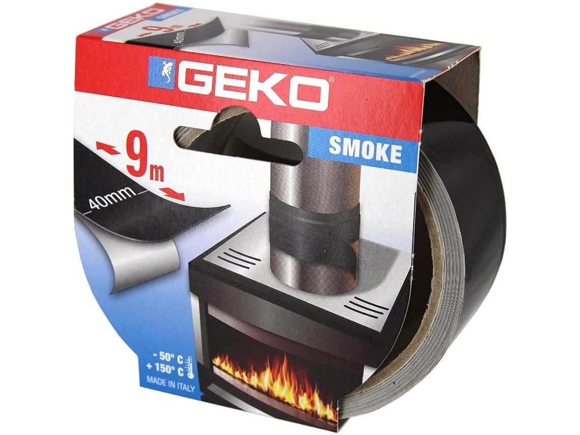 Geko cinta adhesiva alu alta temperatura 40 mmx9 m negro 230-96