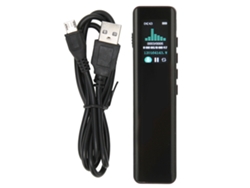 Grabadora De Voz Digital Activada Por Voz, Reproductor Mp3 Pequeño, 16 Gb, Recargable Por Usb.
