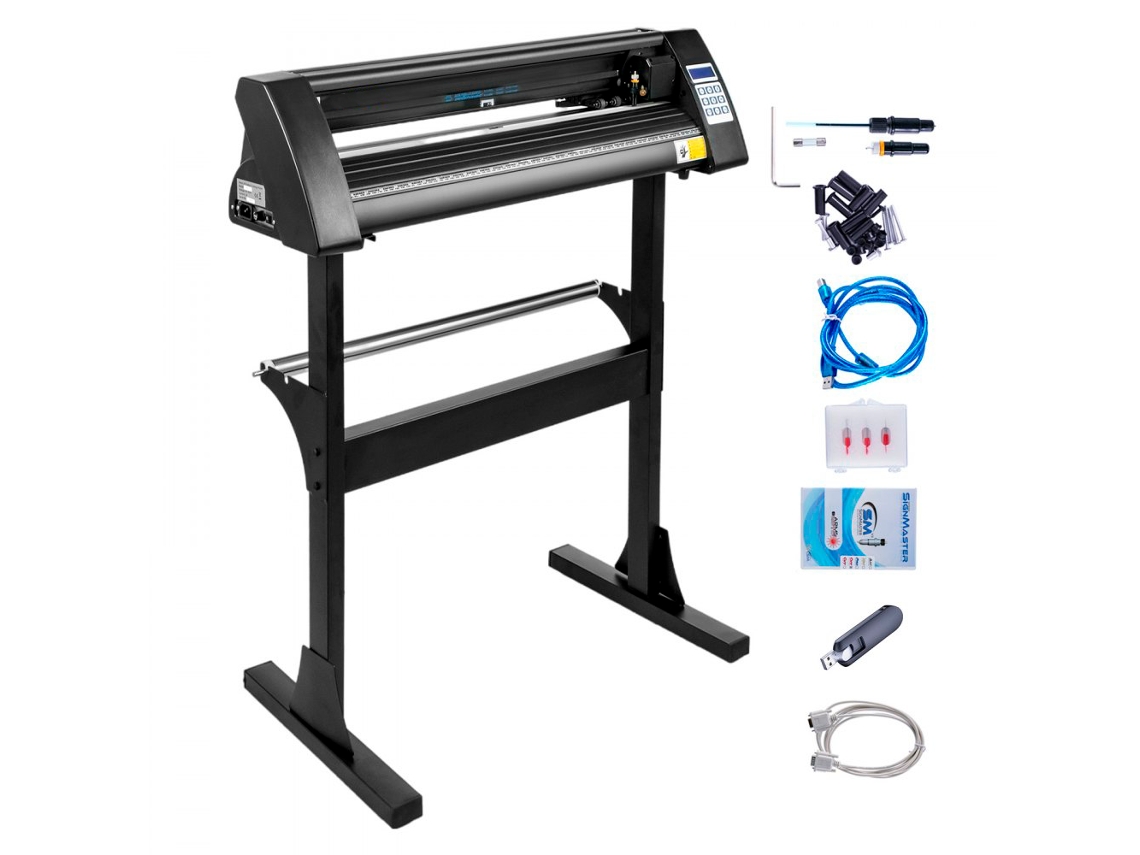 Plotter de Corte Profesional 720mm con Soporte y LCD Compatible con Signmaster Tekmaquinas