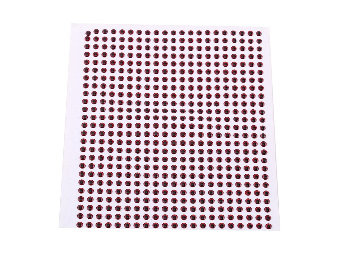 500pcs 5mm Ojos De Imitación 3d Para Lures De Pesca Accesorio Para Hacer Bait Rojo