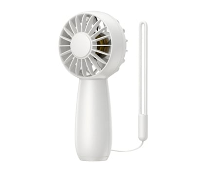 Ventilador de mano, turbo de alta potencia, motor sin escobillas, batería de larga duración, Blanco CHRONUS