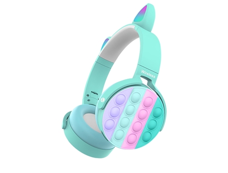 Auriculares Bluetooth SAMURIIRON Oreja de gato con auriculares inalámbricos Toy Fidget 5.0
