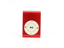 Lector MP3 Reproductor de música estéreo con carga USB rojo