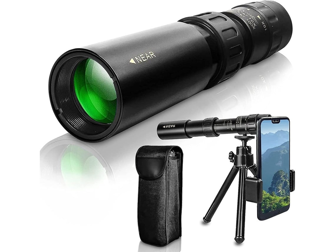 10 300x40mm Zoom Hd Monocular High Power Bak4 Fmc Prism Monocular À Prova Dágua Com Tripé Adaptador De Smartphone Para Adultos Crianças Saisiyiky
