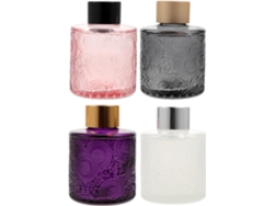 Juego de 4 botellas de vidrio de 100 ml para aromaterapia, pequeños difusores rellenables para aceites esenciales, marca Gokoco