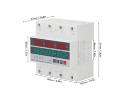 2026horizon-protector De sobrecarga y baja tensión trifásico automático para riel DIN 63a AC120-300v
