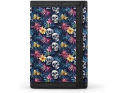 Cartera Compacta Poliéster Con Cremallera Para Hombre Diseño Estampado