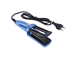 2026 mini Rizador de Cabelo Elétrico de Três Barras, Ferramenta de Penteado (azul)