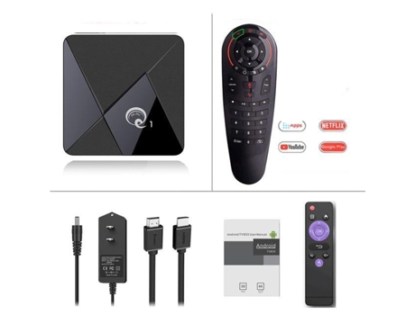 Box Smart TV Q1 Quad Core 2.4Ghz 4K Ultra HD - 2gb 16gb g30 / reino unido