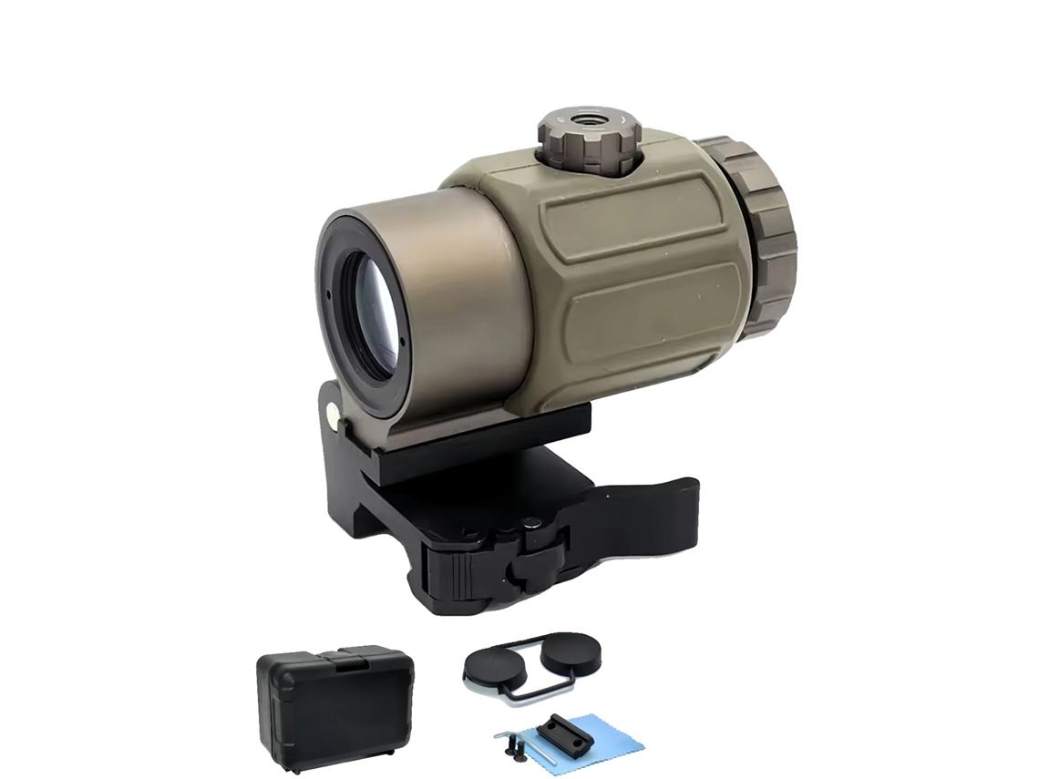 Telescopio de aumento fijo 3x 5x, desmontaje rápido, G33 Tan OEM