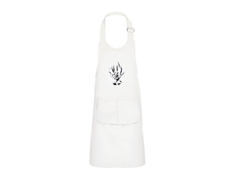 Delantal infantil 2 bolsillos de cocina blanc dragon ball