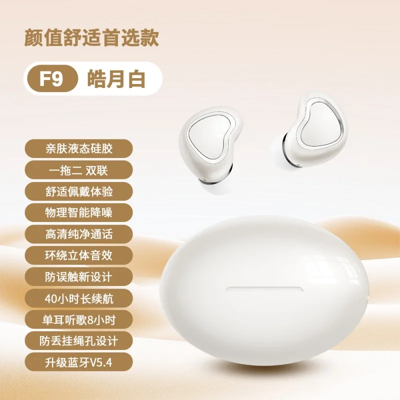 Auriculares Bluetooth Intrauditivos (blancos) De 5,4 Mm Con Batería De Duración Ultralarga En Modo Simple/dual.