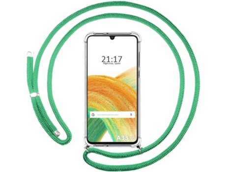 Carcasa Samsung Galaxy A33 5G TUMUNDOSMARTPHONE Colgante Verde