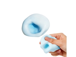 Pelota antiestrés azul claro