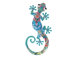 ORIGEN Home Decor Lagarto Jardin | Figura de Lagarto Azul - 24x12x1cm BY SIGRIS