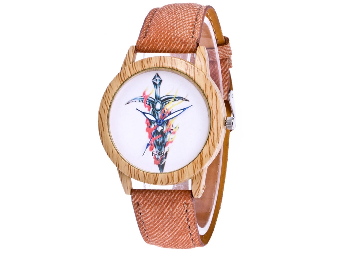 Reloj Analógico De Cuarzo Elegante Para Mujer Con Correa De Pu Zhoulianfa (beige)