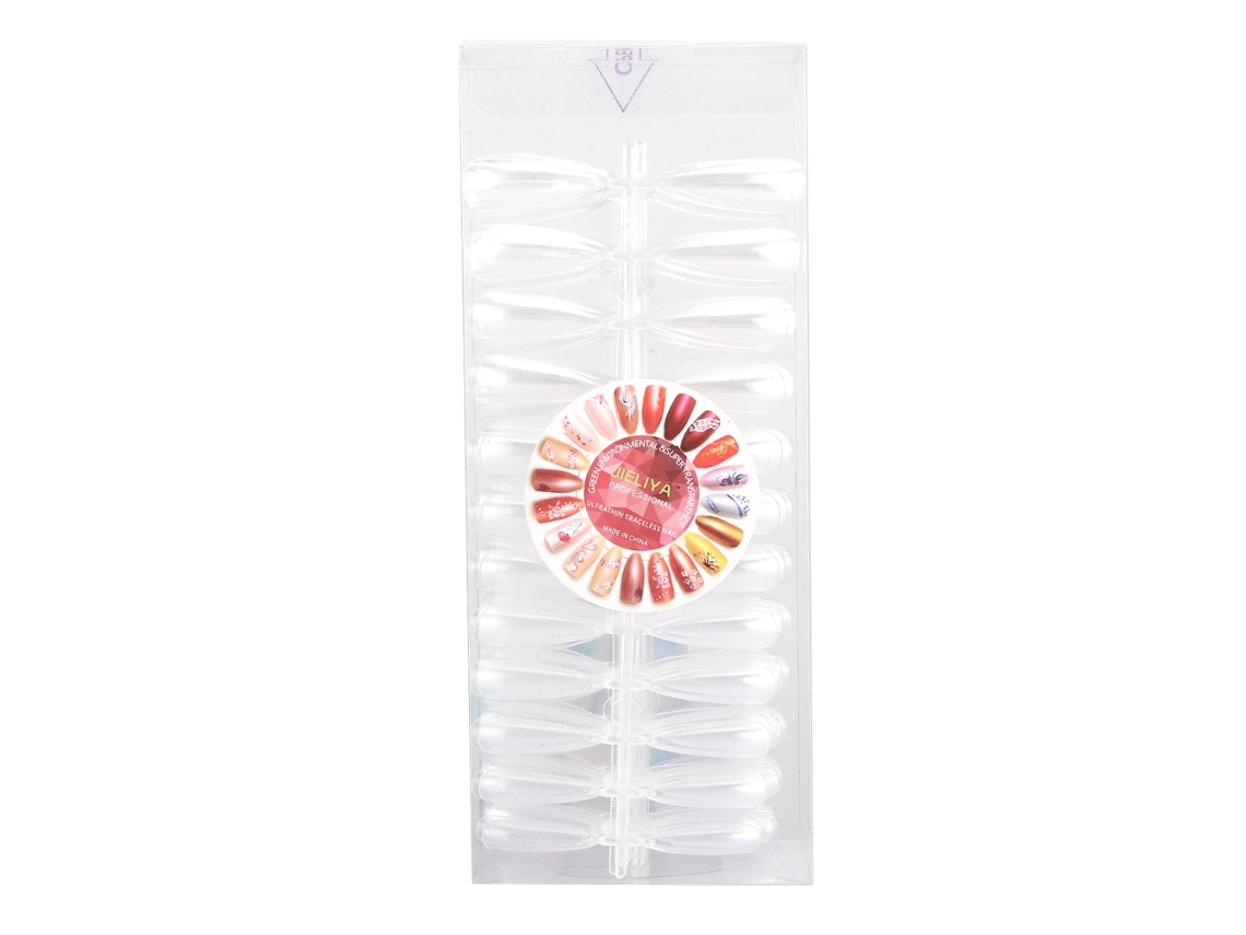 Uñas postizas KKML-500 de alta resistencia, herramienta de manicura para puntas de uñas, decoración DIY transparente