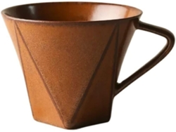 Taza de cerámica rústica de 295 ml, sin marca.