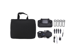 Drone Con Cámaras Duales Fpv Wifi Posicionamiento De Flujo Óptico 6 Ejes Con Luz Led Tarjeta 8gb Para Principiantes Negro