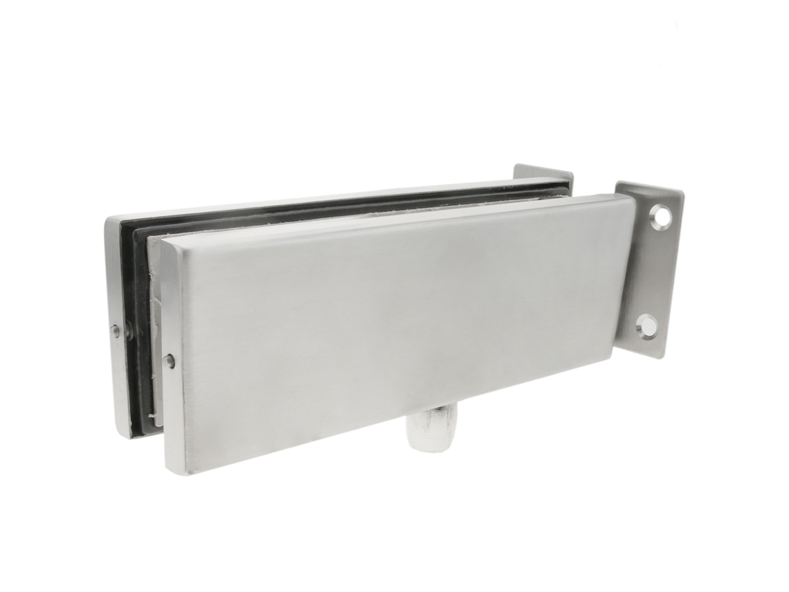 Pata de Aluminio y Bisagra Superior de Fijación PRIMEMATIK.COM para Puerta de Cristal para Cierrapisos Automático