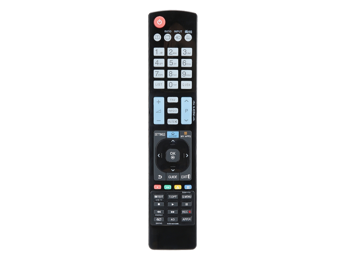 Mando A Distancia Negro De Abs Resistente Al Desgaste Para Televisores Lcd Lg Akb73615306/akb72615379/akb72914202