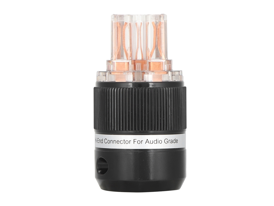 Plugue De Alimentação De Áudio Monosaudio Cobre Puro Transparente Conector Ce/rohs/pse Para Eletrodomésticos Audiovisuais