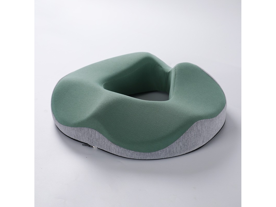 Almofada De Assento Em Espuma Viscoelástica Eifson Para Cadeiras De Escritório (cinza Claro Com Verde)