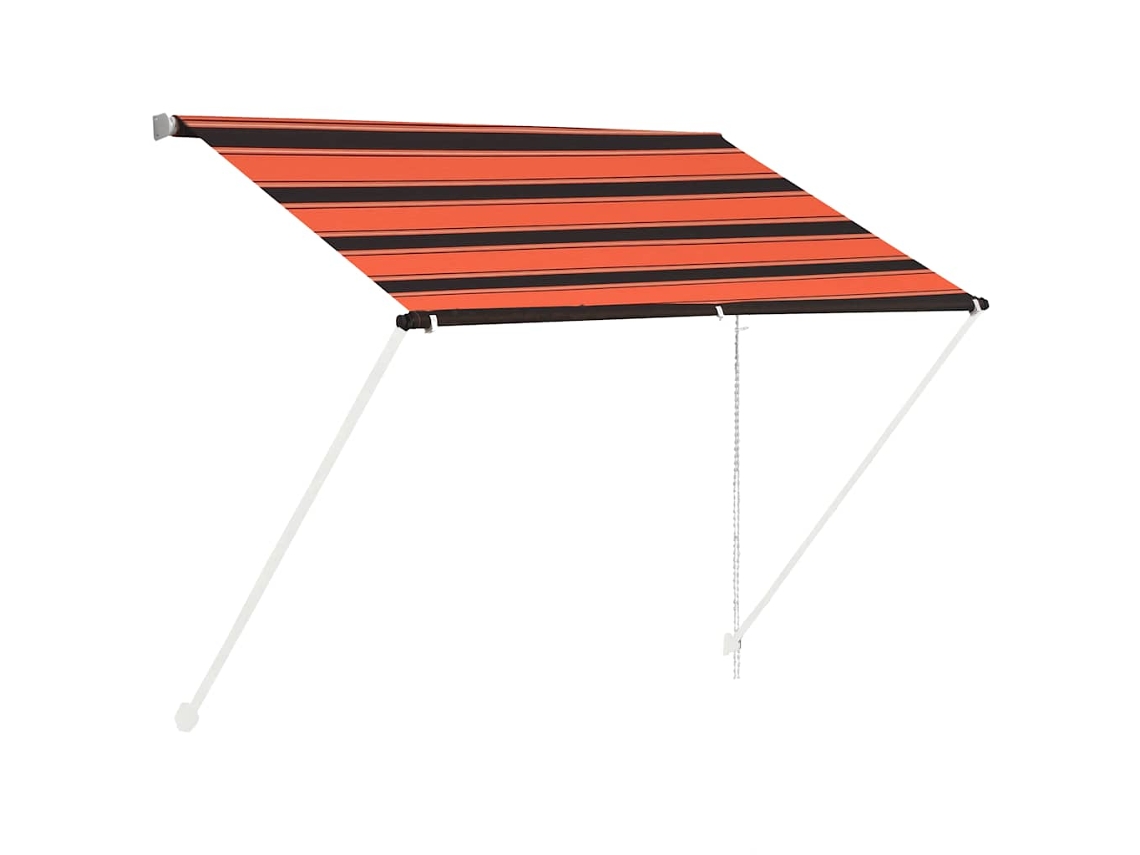 Maison Exclusive - Toldo Retráctil Naranja Y Marrón 100x150 Cm