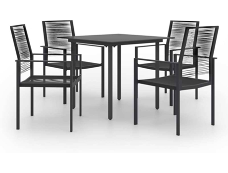 Conjunto 5 de comedor de jardín VIDAXL