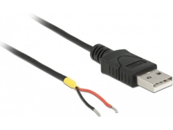 Cable USB DELOCK (USB - USB - 1.5 m - Negro)