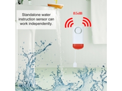Sensor Inalámbrico De Fugas De Agua De 433 Mhz Con Alarma Local Y Sistema De Seguridad Para El Hogar.