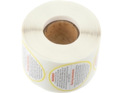 Pegatinas de seguridad autoadhesivas para velas, pegatinas de advertencia duraderas y removibles para frascos y platos para calentar alimentos.