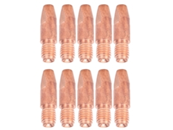 10 Piezas Boquilla Conductiva M6 Latón Rojo Punta De Contacto Para Soplete De Soldadura 36kdx1.2mm Accesorio