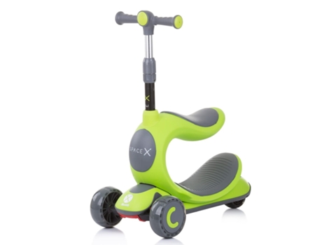 Patinete CHIPOLINO Space X 2 en 1 Da Lime (Edad Mínima Recomendada: 3 años)