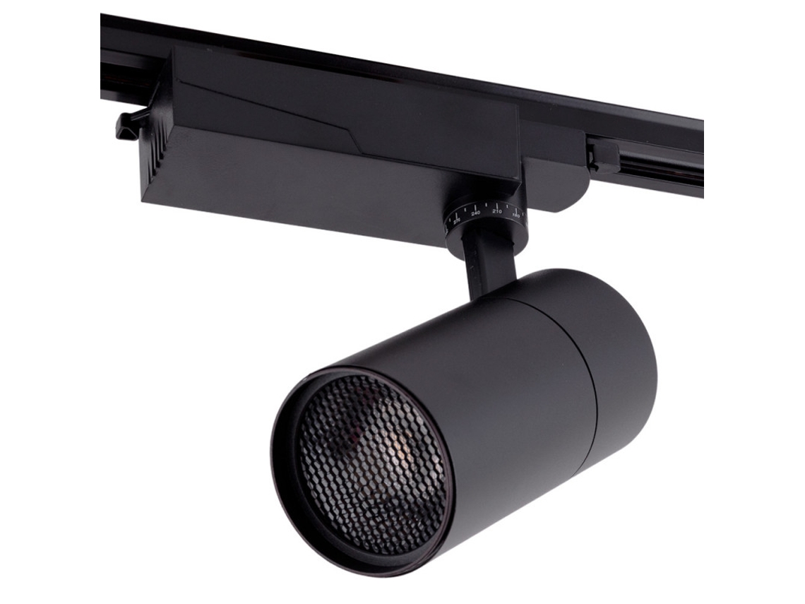 Foco De Carril Led 30W 2700Lm 4200ºk Monofásico 30.000H Antideslumbrante [Ho-Fc-30W-Ad-B-W]