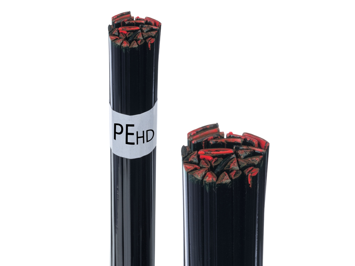 Barra de relleno de HDPE de 50 g – Alta calidad | Negra | Temperatura 260-310 °C | Para plásticos HDPE