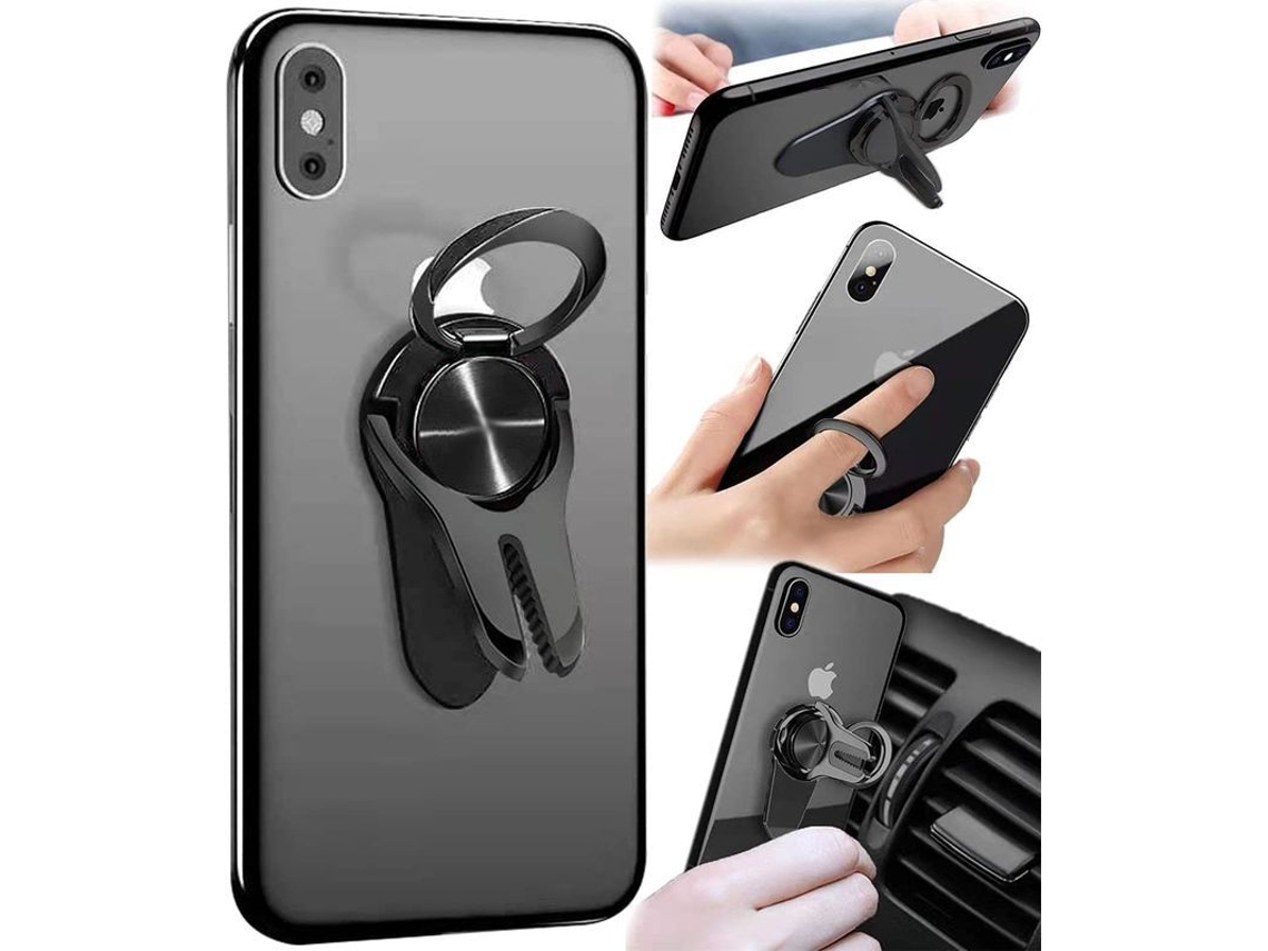 Soporte De Anillo Para Teléfonos Móviles, 2 Unidades, Universal Para Coche Y Mesa, Agarre Para Iphone Y Otros Dispositivos.
