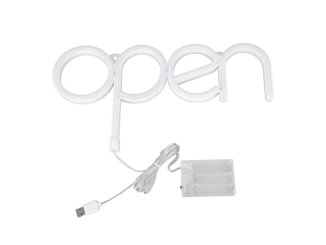2026-cartel De Neon Abierto Brillante Led Rgb 13.8x7.3in Batería Usb Pvc Luz De Pantalla Para Tiendas Fiestas Restaurantes