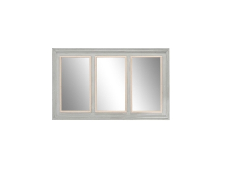 Espejo de pared HOME ESPRIT Blanco Gris Madera 150 x 5 x 90 cm