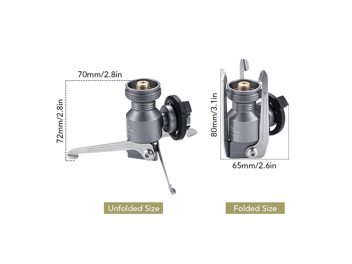 Adaptador De Trípode Para Bombona De Butano, Conector Plegable Para Estufa De Gas, Soporte Para Lámpara De Gas, Adaptador Largo Para Cilindro De Gas