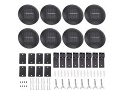 2026-lámparas Solares Impermeables 9led Para Canalones, Cerca Y Pared, Exteriores Jardín Patio Camino