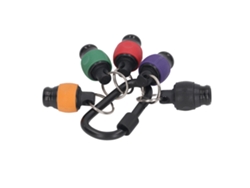 6 Llaveros Portapuntas De 1/4 De Pulgada Para Tornillos, Brocas De Acero Inoxidable Para Uso En Exteriores.